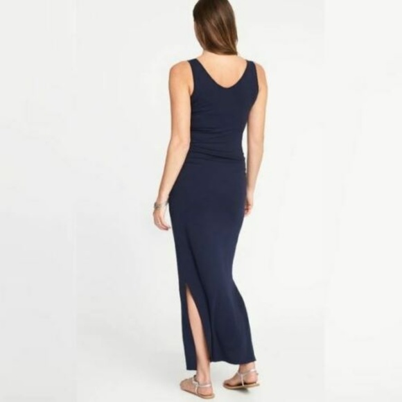 Old Navy Maternity V-Neck Maxi Black Dress - Picture 5 of 6